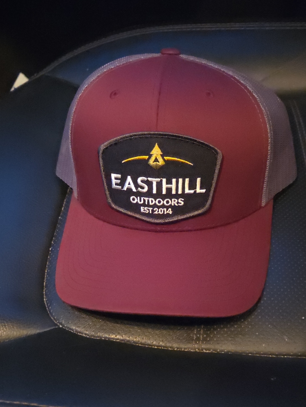 The Classic Maroon & Gray EastHill Patch Trucker Hat